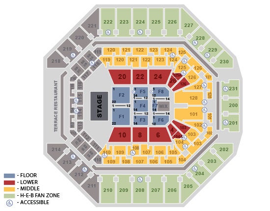 AT&T Center Seating Chart