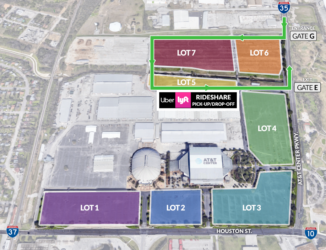 Parking, Directions, & Transportation Frost Bank Center